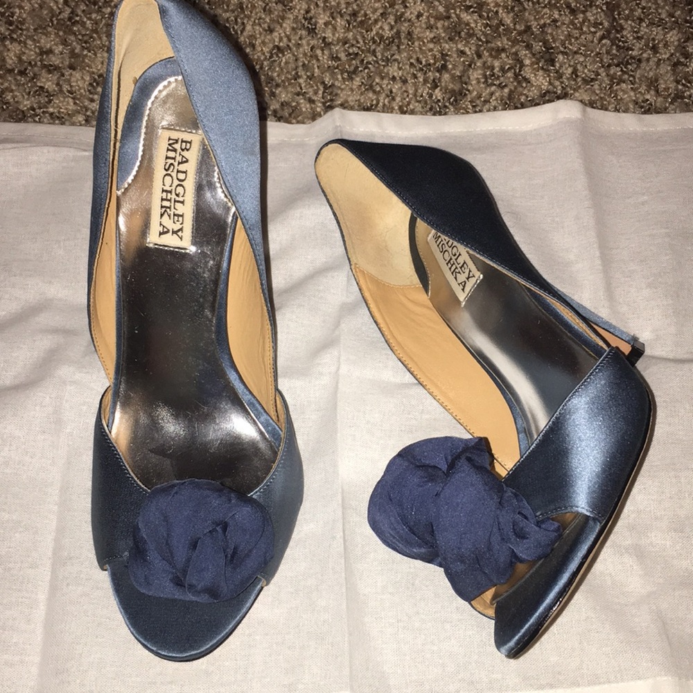 - Badgley Mischka Stormy Blue d'orsay pumps Sz. 9